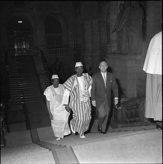 Ambassador Taiakite and Federal Councilor von Moos. Berne 1964