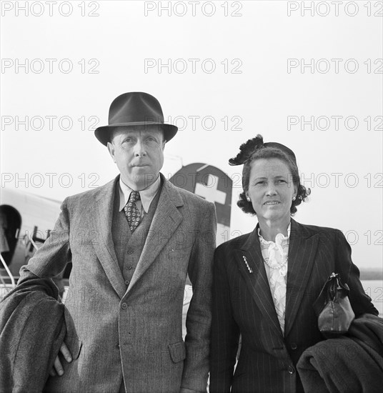 Archibald Joseph Cronin, writer and his wife 1946