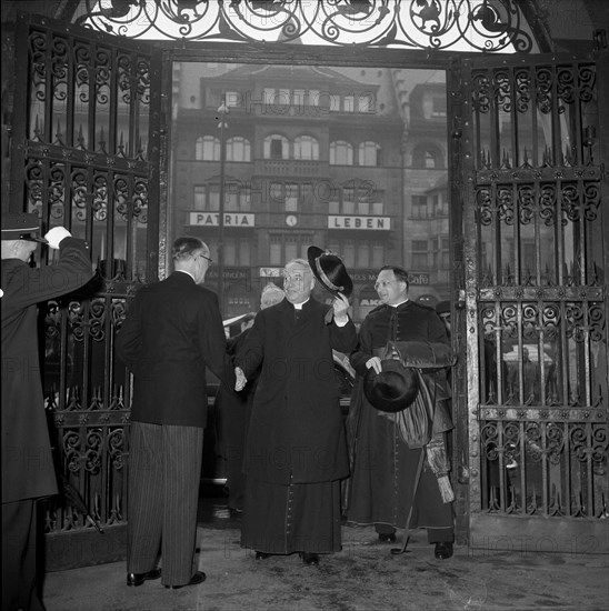 Nuncio Gustavo Testa in Switzerland 1954