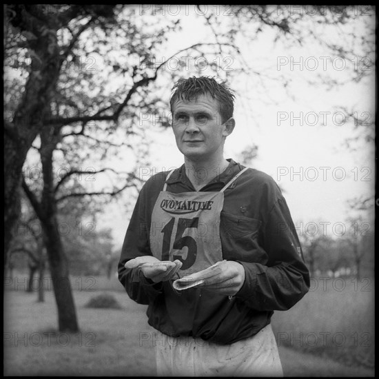 Hansruedi Scheller, rower and athlete ca. 1955