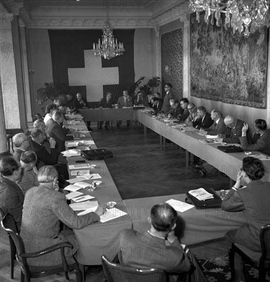 Meeting of some German and French mayors on the Bürgenstock, 1949: Speech of A. de Gallo