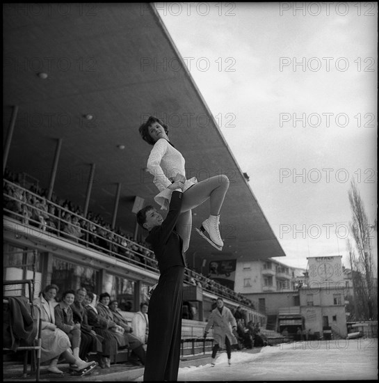 Rudi and Gerda Johner, figure skater 1959