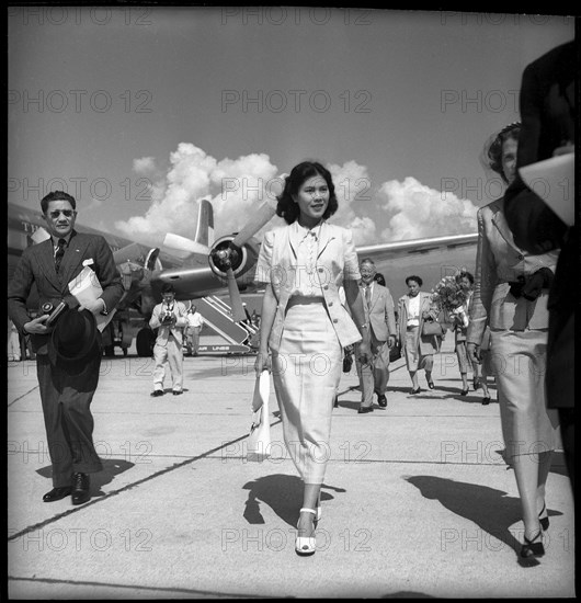 Queen Sirikit of Thailand in Geneva, 1950