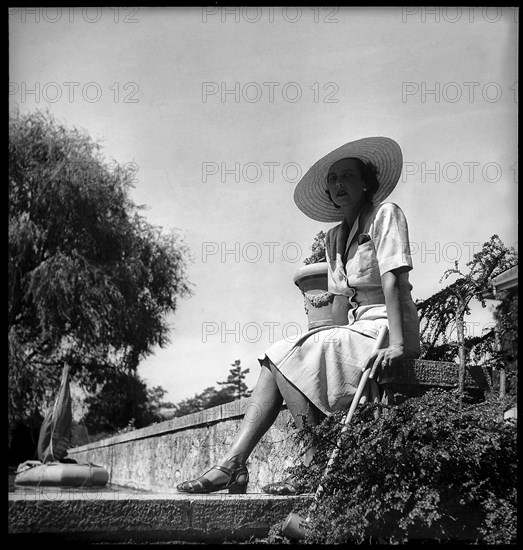 Ex-queen Marie José of Savoy, 1947