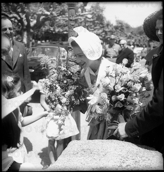 Princess Margaret of England in Nyon, 1949