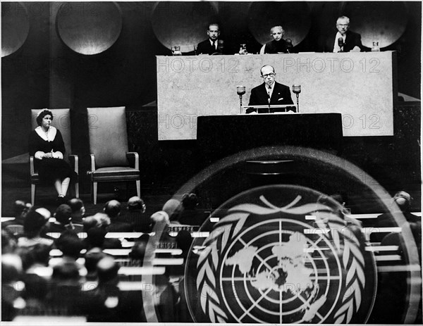 King Paul at the general meeting of United Nations