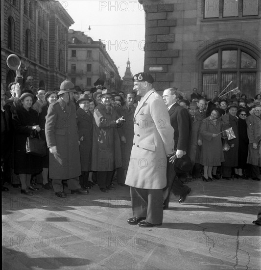 Field Marshal Montgomery in Zurich, 1949