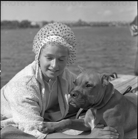 Water skier Jettli Amman 1962