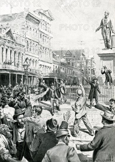 Mass Meeting in New Orleans in 1874