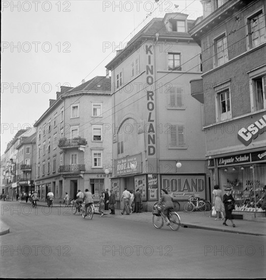 Zurich 1953: scene from the Langstrasse.