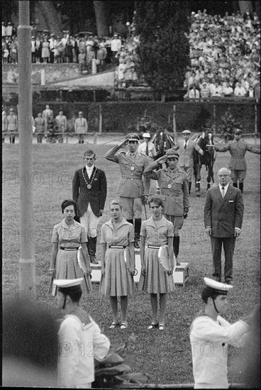 Olympic Games Rome 1960: Winners ceremony of single competition.