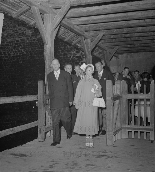 Princess Margaret visits Castle Chillon, 1949.