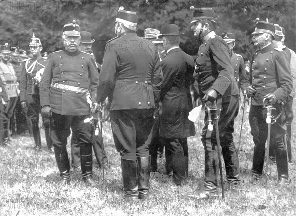 General Ulrich Wille (front left) around 1916.