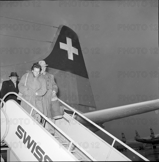 Dana and Emil Zatopek in Geneva 1955.