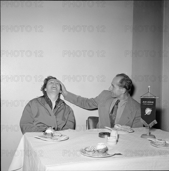 Dana and Emil Zatopek in Geneva 1955.