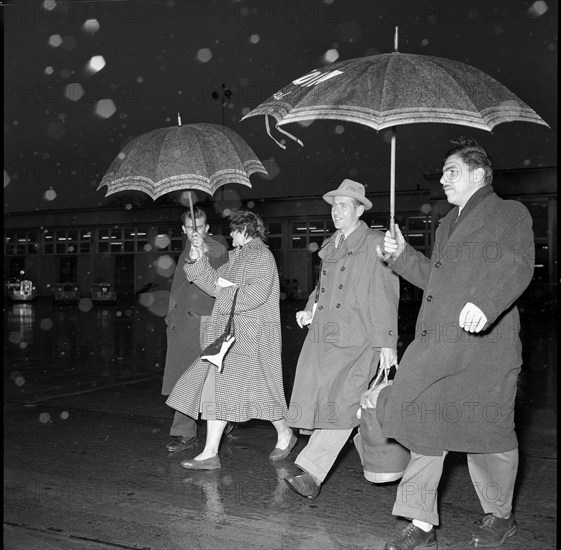 Dana and Emil Zatopek in Geneva 1955.