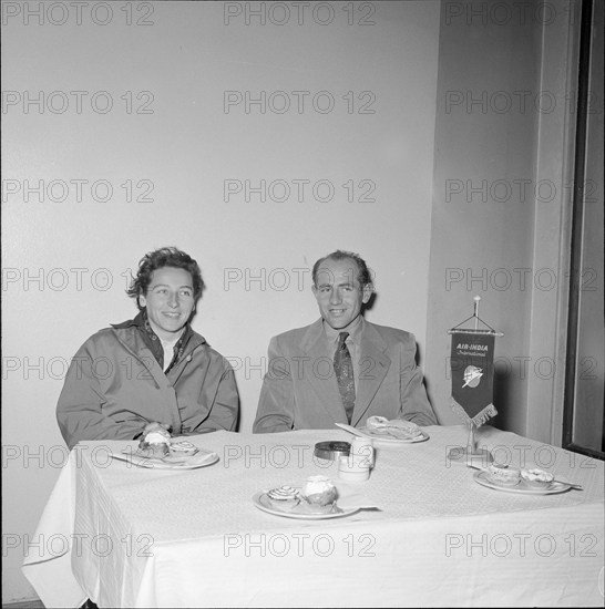 Dana and Emil Zatopek in Geneva 1955.