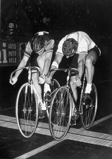 Track Race World Championship, Milan, 1955: Albert Meier, Harrison.