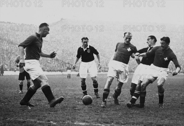 International match Scotland - Switzerland, Glasgow, 1946.