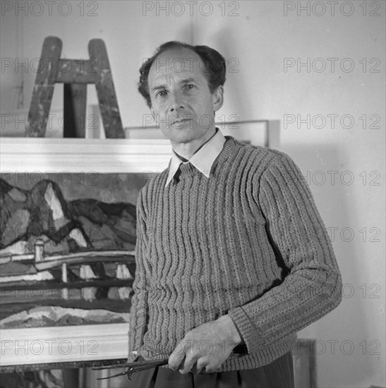 Painter Alfred Sidler, Lucerne ca. 1955.