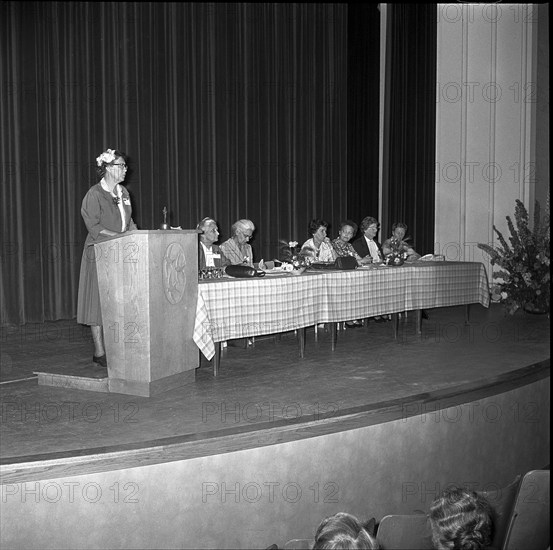 Meeting of the Women's club ""Zonta"" in Zurich, 1953.