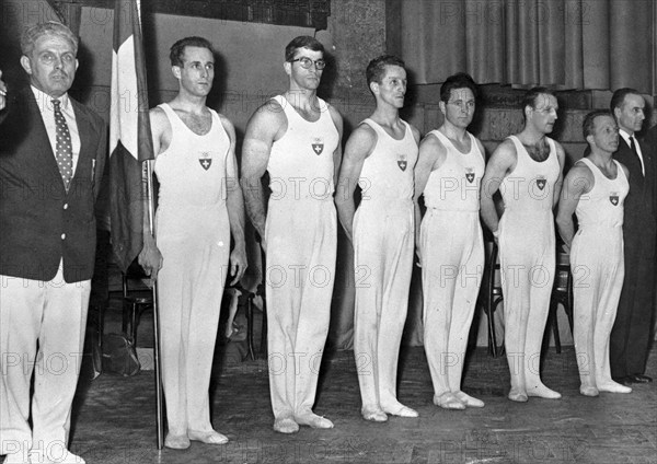 Swiss Gymnastics team, Vienna, 1960.