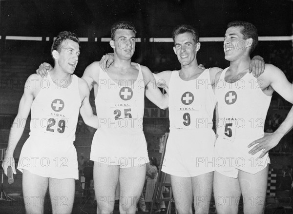 European Athletics Cup: Swiss team in Rome, 1965.