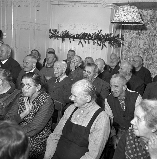 Christmas party, old peoples home Herrliberg 1952.