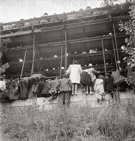 Spectators, Switzerland-England 0:1, 1947, Stadion Hardturm.