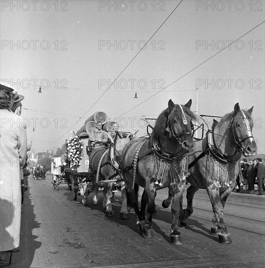 Day of the horse"" in Basel 1956.