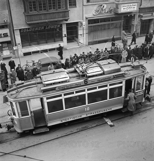 Tramway Accident of the Tram 6, Zurich 1942.