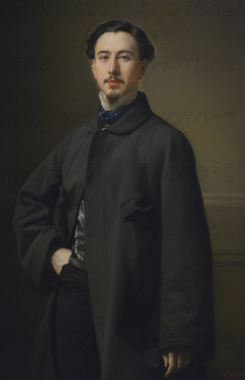 Jaime Girona Agrafel (1826-1907). Spanish banker and businessman. Senator in the Restoration Courts. Portrait by Federico de Madrazo (1815-1894) in 1856. Oil on canvas, 123 x 90 cm. Prado Museum. Madrid. Spain.