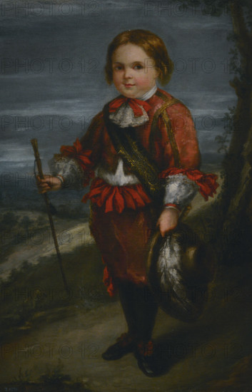 Leonardo Alenza y Nieto (1807-1845). Spanish painter. Portrait of a Boy in the 17th-century Style, ca. 1840. Oil on canvas, 110,4 x 72,8 cm. Prado Museum. Madrid. Spain.