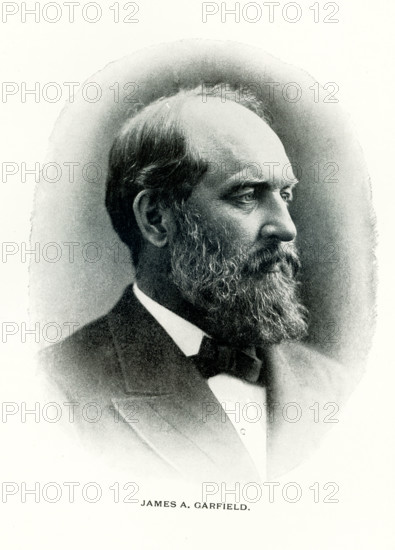 James Abram Garfield (1831-1881) was elected the 20th President of the United States in 1880. He was constantly harassed by people seeking jobs and was shot by one on July 2, 1881. He died on September 19.