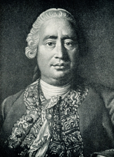 This 1899 illustration shows:  “ DavidHume painted by A Ramsay.”  Generally regarded as one of the most important philosophers to write in English, David Hume (1711–1776) was also well known in his own time as an historian and essayist. A master stylist in any genre, his major philosophical works—A Treatise of Human Nature (1739–1740), the Enquiries concerning Human Understanding (1748) and concerning the Principles of Morals (1751), as well as his posthumously published Dialogues concerning Natural Religion (1779)—remain widely and deeply influential. Allan Ramsay (1713 –1784) was a prominent Scottish portrait-painter.