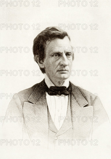 William M. Evarts (1818-1901) was born in Massachusetts. He won renown as a lawyer and statesmen. He served as a US Senator from New York, US Attorney General under Preident Andrew Johnson, and US Secretary of State under Rutherford B. Hayes. Evarts represent the renowned clergyman Henry Ward Beecher. Evarts led the fund raising efforts for a pedestal for the Statue of Liberty. He served as chief counsel for andrew Johnson at his impeachment trial.