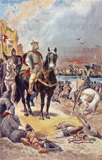 William of Normandy Reviewing Troops