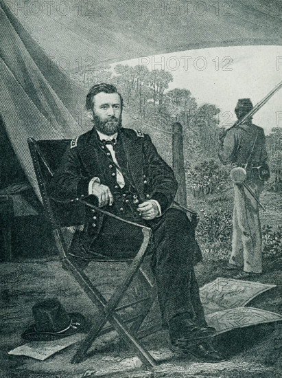 Ulysses S. Grant (died 1885) was an American military officer and politician who served as the 18th president of the United States from 1869 to 1877. As commanding general, Grant led the Union Army to victory in the American Civil War in 1865 and briefly served as U.S. secretary of war.