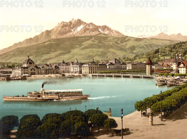 Train Station And Pilatus