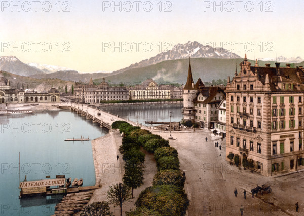 Neue Bruecke And Pilatus