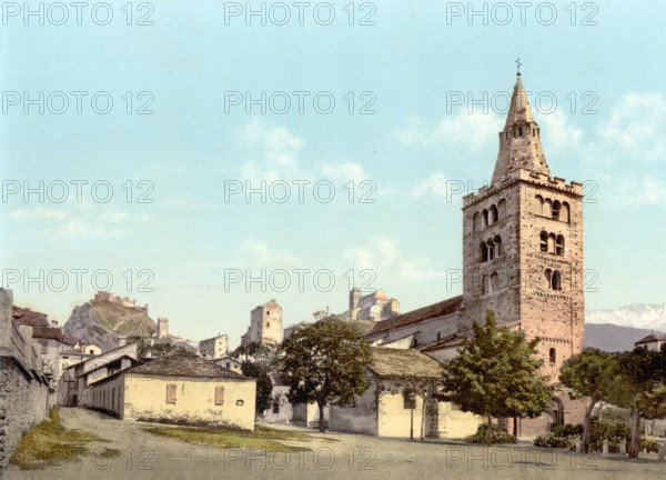 Notre-Dame-Du-Glarier Cathedral In Sion In Valais