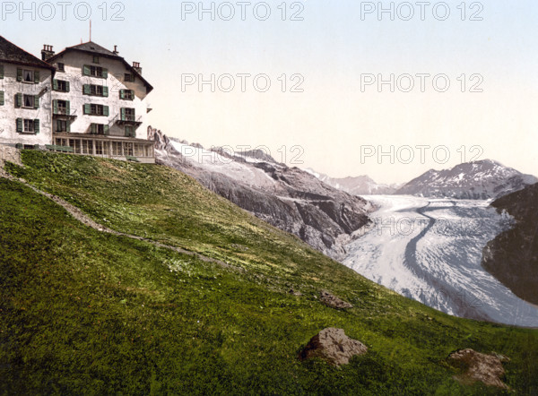 The Great Aletsch Glacier Is The Largest And Longest Glacier In The Alps