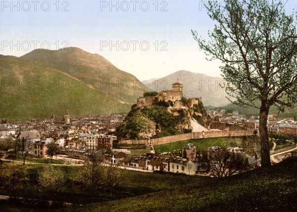 Fortress Château Fort De Lourdes And The Town