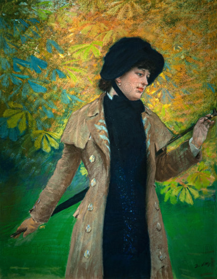 Giuseppe De Nittis 1846-1884 “The Lady with Ulster” 1880