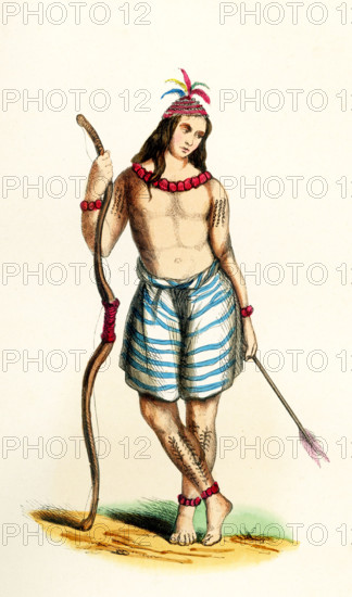 This 1840s illustration shows a man from Formosa, the island of Taiwan as named by Portuguese mariners in 1544. In Portuguese ""formosa"" means ""beautiful."".