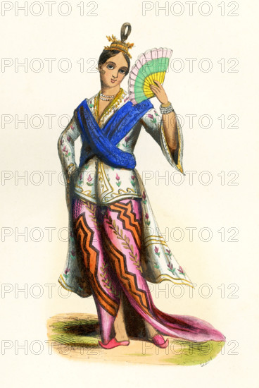 This 1840s illustration shows a noble from Burma, present-day Myanmar. Myanmar (formerly Burma) is a Southeast Asian nation of more than 100 ethnic groups, bordering India, Bangladesh, China, Laos and Thailand. .