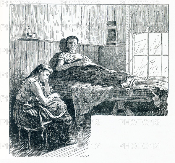 This late 19th-century illustration shows two tenants in New York City in a tenement that was near the Water Street Mission. In 1872 businessman Frederick Hatch bought the property in Lower Manhattan that became the Water Street Mission. He had met Jerry McAuley and put him in charge of this new venture - America's first Rescue Mission.