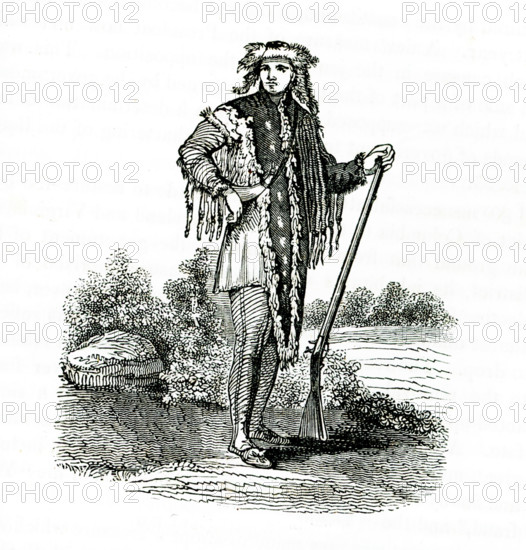 This 1840s illustration shows Captain Meriwether Lewis. Captain Meriwether Lewis (1774 - 1809) was an American explorer, soldier, politician, and public administrator, best known for his role as the leader of the Lewis and Clark Expedition, also known as the Corps of Discovery, with William Clark. William Clark (1770-1838)  was an American explorer, soldier, Indian agent, and territorial governor. A native of Virginia, he grew up in prestatehood Kentucky before later settling in what became the state of Missouri.