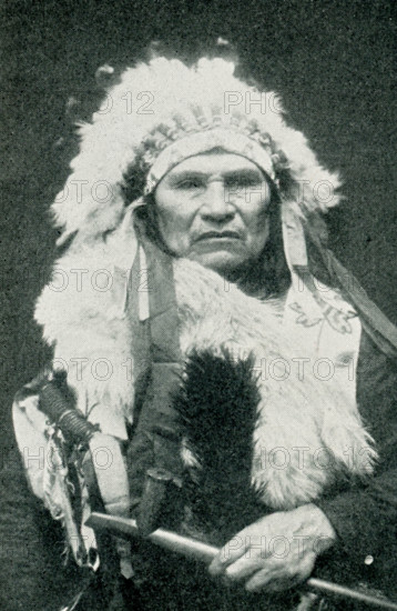 Famous Indian Chief: Hooshtogl or Toim Hill, Shahaptian-Nez Perce tribe.