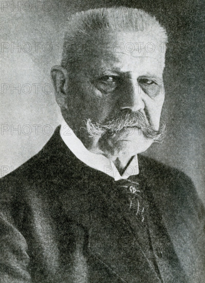 This photo, which dates to the 1920s, shows Paul von Hindenberg. The caption reads: The President of Germany. Paul von Hiundenberg, a leader in time of war in the days of the monarchy, was called upon to lead his people in time of peace in the days of the Repiublic. He succeeded the late Friedrich Ebert as President of the German Reich in 1925.